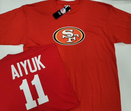 Mens NFL Team Apparel San Francisco 49ers BRANDON AIYUK Football Jersey Shirt RED