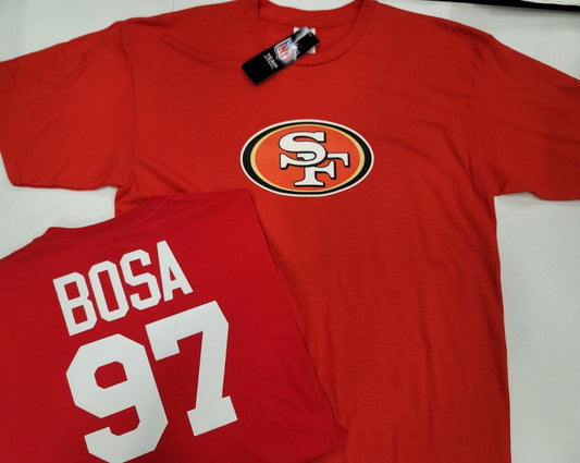 Mens NFL Team Apparel San Francisco 49ers NICK BOSA Football Jersey Shirt RED
