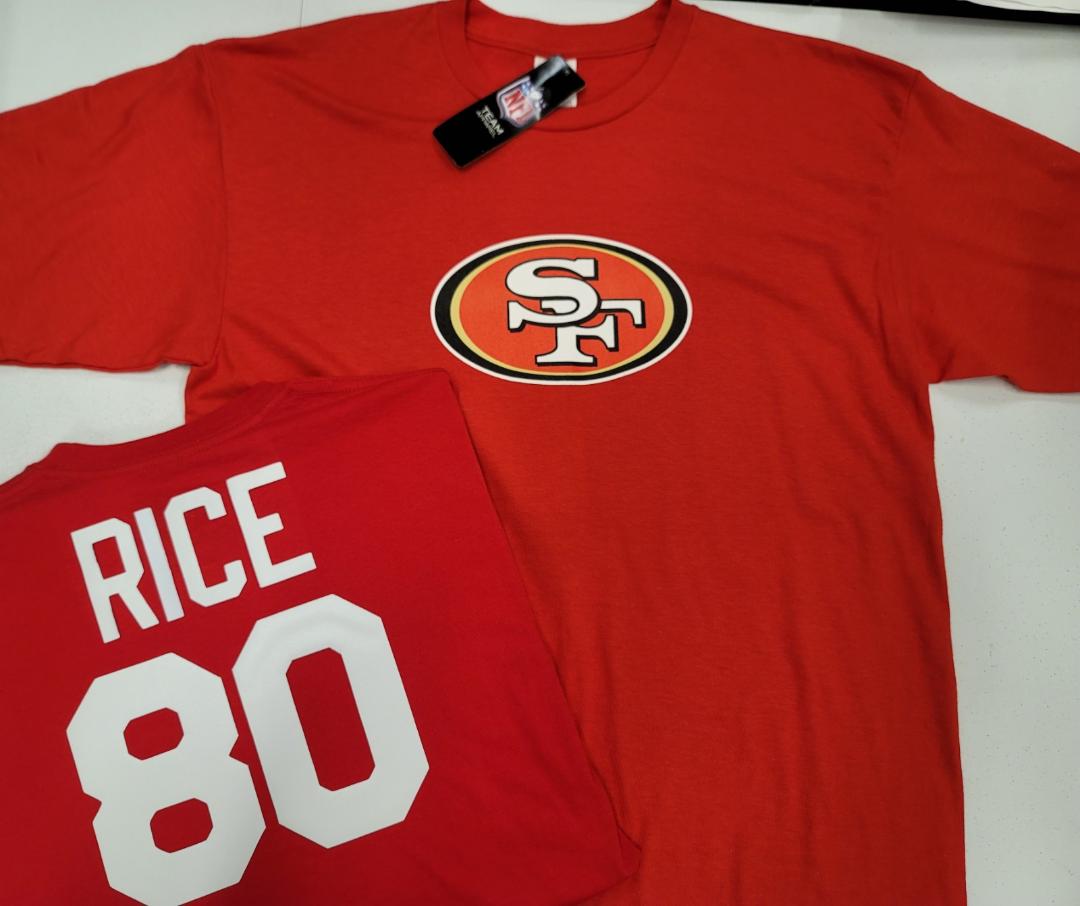 Mens NFL Team Apparel San Francisco 49ers JERRY RICE Football Jersey Shirt RED