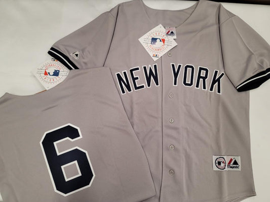 Majestic New York Yankees JOE TORRE Sewn Baseball JERSEY GRAY