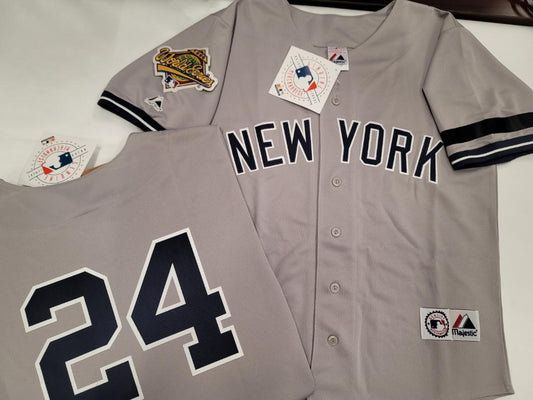 Majestic New York Yankees TINO MARTINEZ 1996 World Series Baseball Jersey GREY (Mel Stottlemyre)