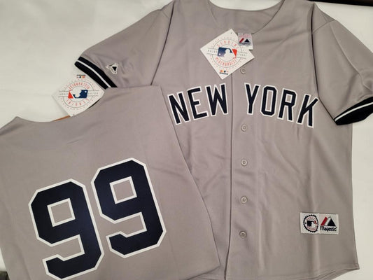 Majestic New York Yankees AARON JUDGE Sewn Baseball JERSEY GRAY