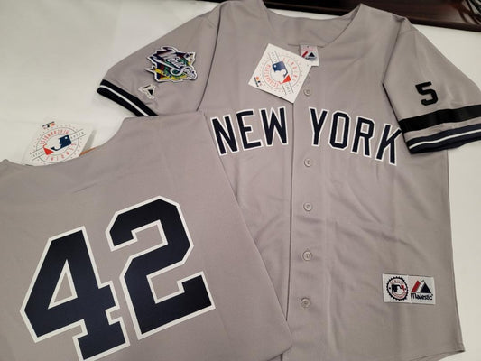 Bernie Williams 1995 New York Yankees Cooperstown Men's Grey