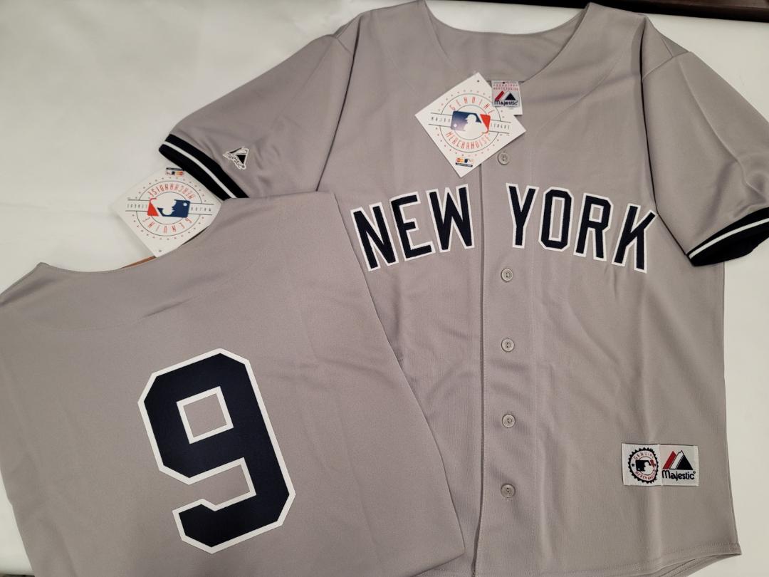 Majestic New York Yankees ROGER MARIS Sewn Baseball JERSEY GRAY
