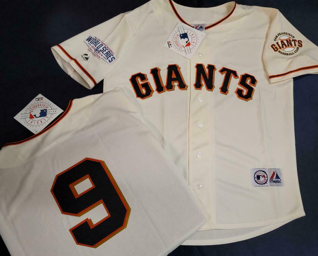 Majestic San Francisco Giants BRANDON BELT 2014 World Series Sewn Baseball Jersey CREAM