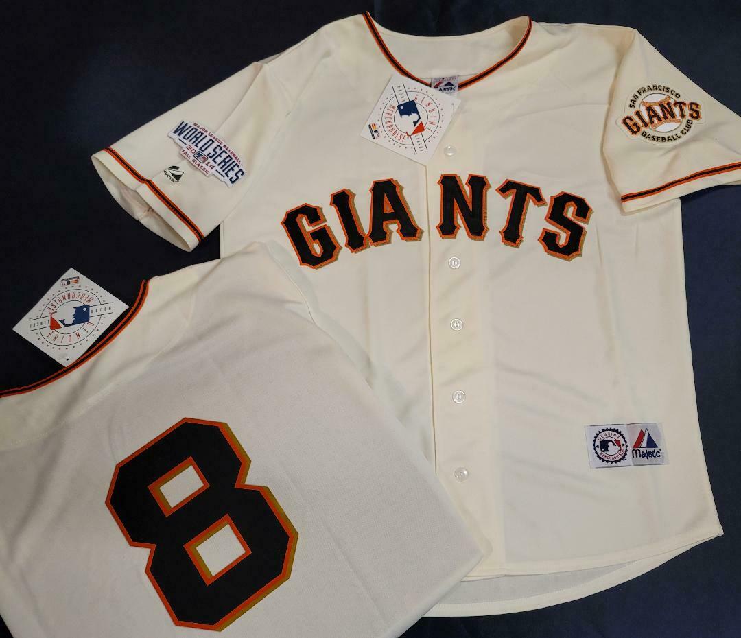 Majestic San Francisco Giants HUNTER PENCE 2014 World Series Sewn Baseball Jersey CREAM