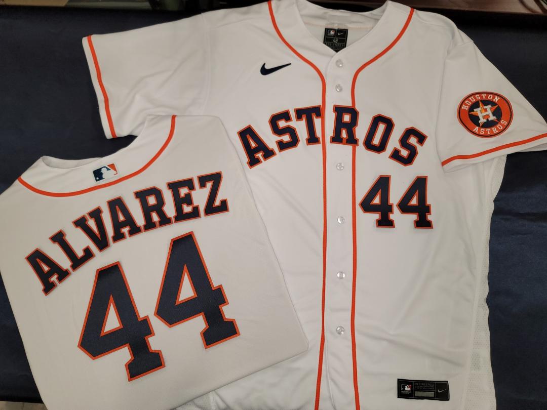 NIKE Houston Astros YORDAN ALVAREZ Authentic GAME Jersey 48