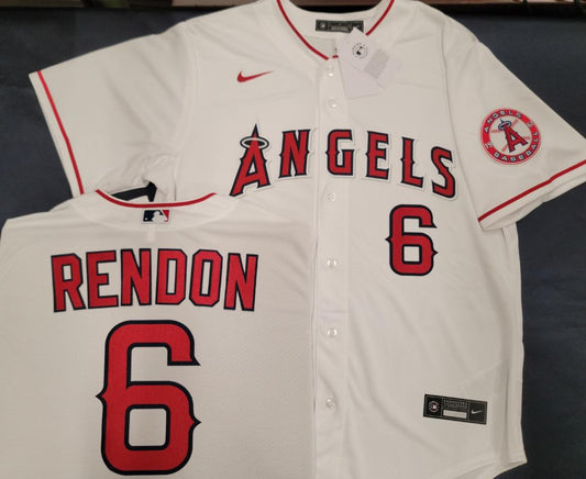 Nike Los Angeles Angels ANTHONY RENDON Sewn Baseball Jersey WHITE