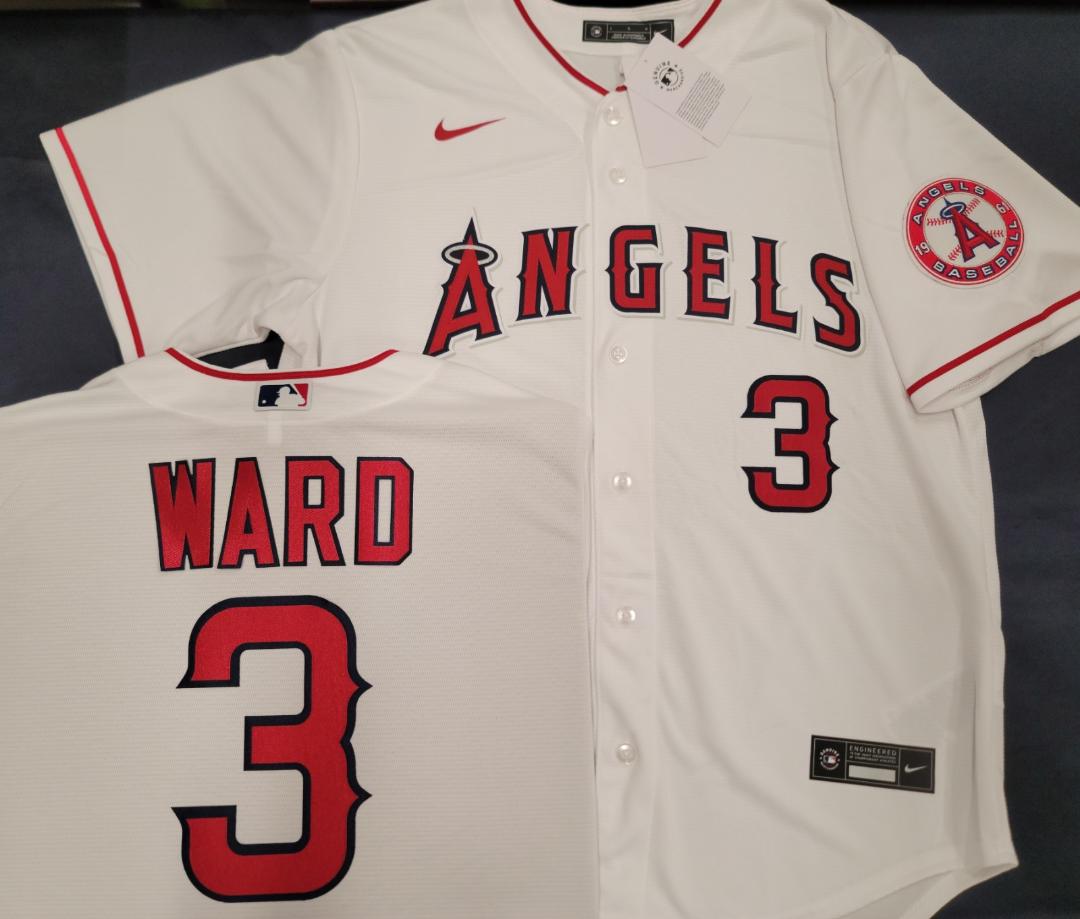 Nike Los Angeles Angels TAYLOR WARD Sewn Baseball Jersey WHITE