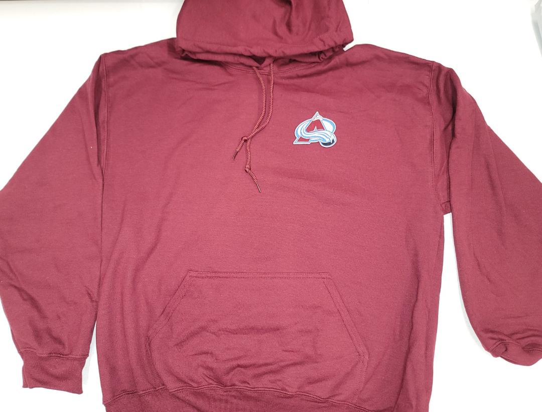 Mens NHL Team Apparel COLORADO AVALANCHE Pullover Hooded Hoodie SWEATSHIRT MAROON All Sizes