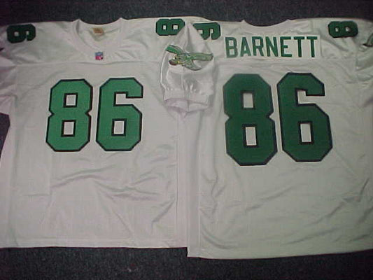 Philadelphia Eagles FRED BARNETT 90s Vintage Throwback Football Jersey WHITE