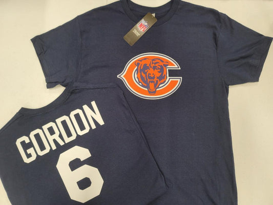 Mens NFL Team Apparel Chicago Bears KYLER GORDON Football Jersey Shirt NAVY