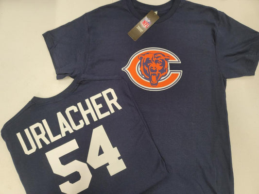 Mens NFL Team Apparel Chicago Bears BRIAN URLACHER Football Jersey Shirt NAVY