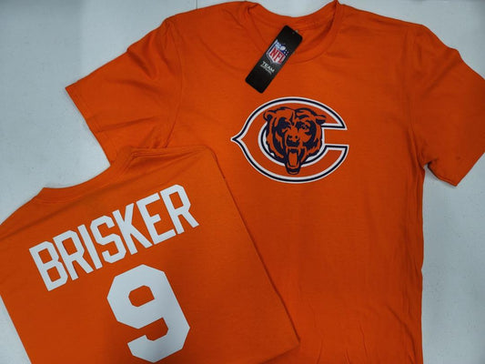 Mens NFL Team Apparel Chicago Bears JAQUAN BRISKER Football Jersey Shirt ORANGE