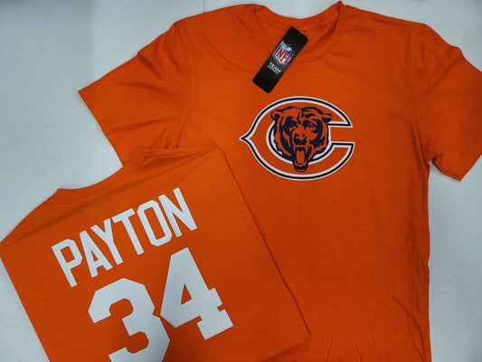 Mens NFL Team Apparel Chicago Bears WALTER PAYTON Football Jersey Shirt ORANGE