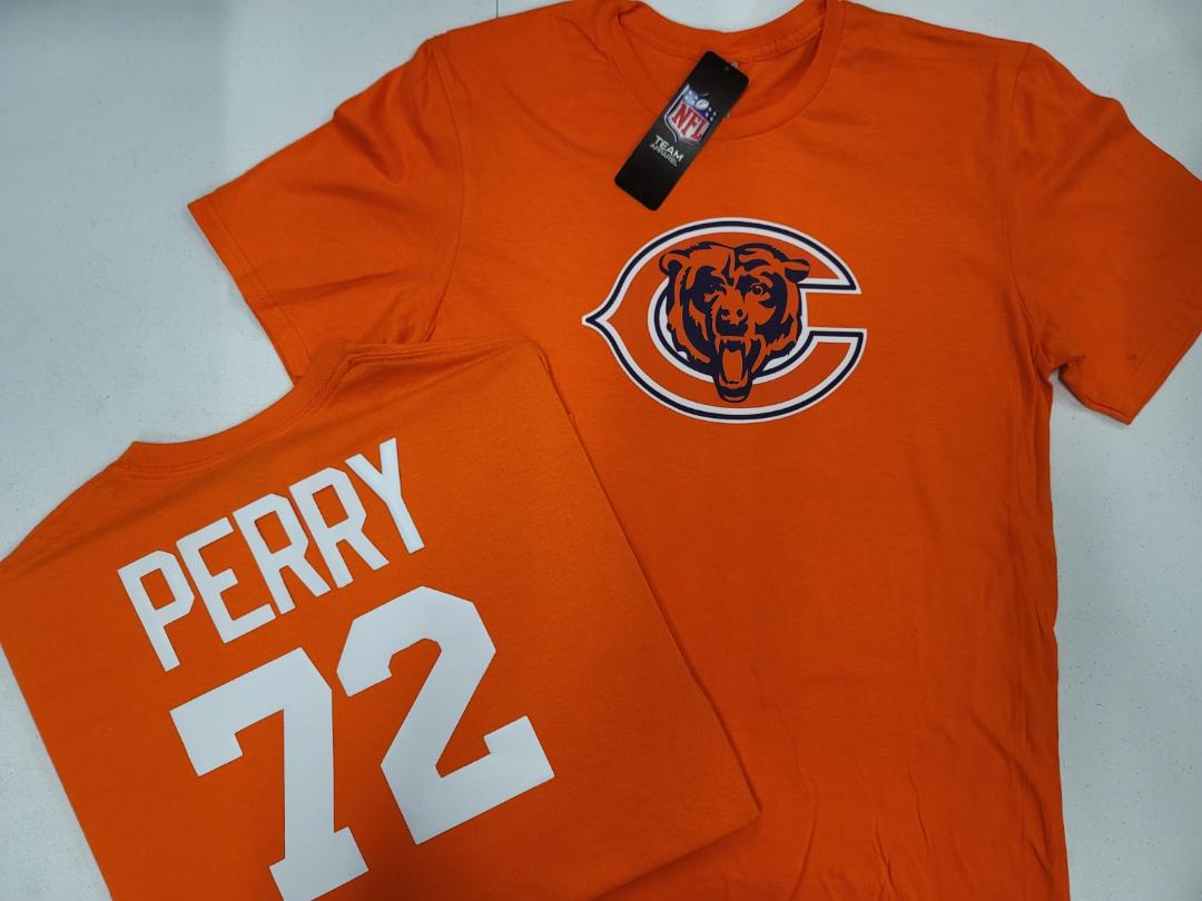 Mens NFL Team Apparel Chicago Bears WILLIAM PERRY Football Jersey Shirt ORANGE