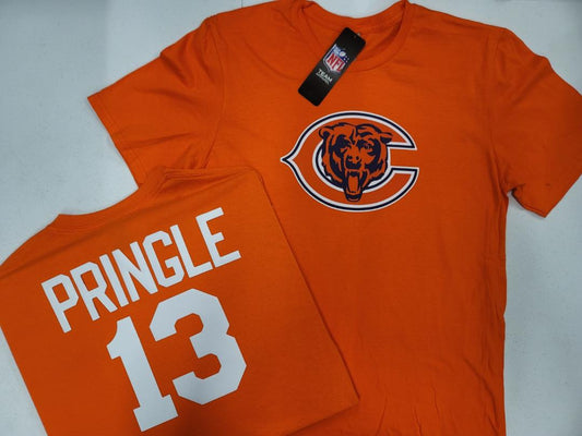 Mens NFL Team Apparel Chicago Bears BYRON PRINGLE Football Jersey Shirt ORANGE