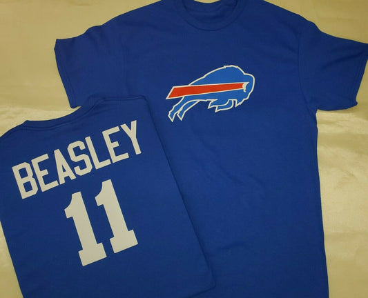 Mens NFL Team Apparel Buffalo Bills COLE BEASLEY Football Jersey Shirt ROYAL