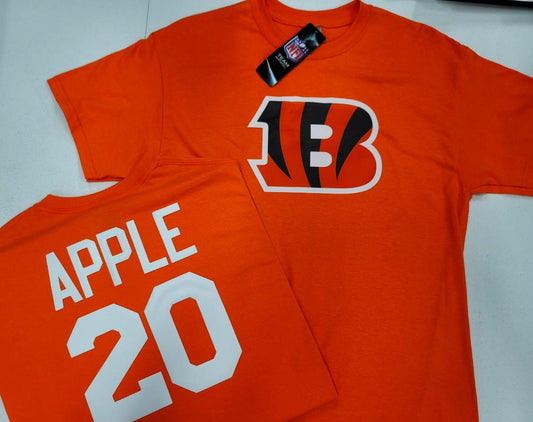 Mens NFL Team Apparel Cincinnati Bengals ELI APPLE Football Jersey Shirt ORANGE