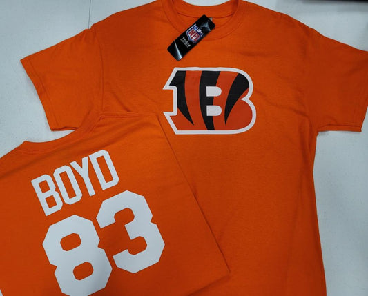 Mens NFL Team Apparel Cincinnati Bengals TYLER BOYD Football Jersey Shirt ORANGE