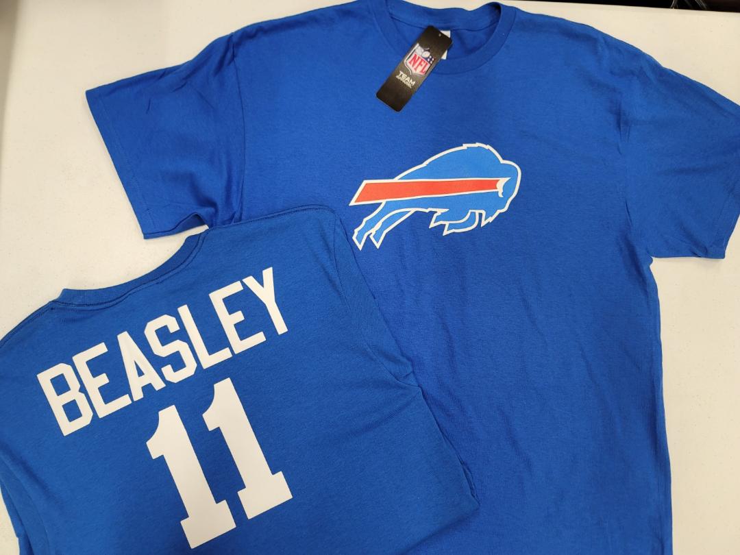 Mens NFL Team Apparel Buffalo Bills COLE BEASLEY Football Jersey Shirt ROYAL