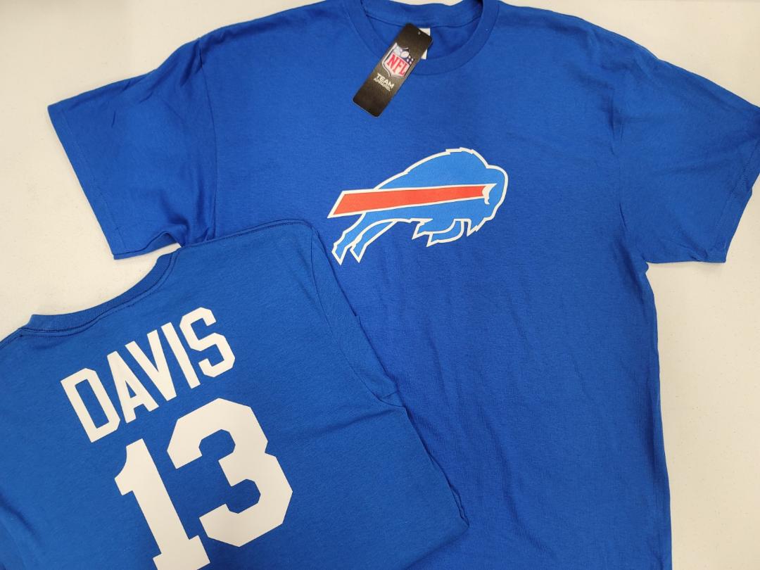 Mens NFL Team Apparel Buffalo Bills GABE DAVIS Football Jersey Shirt ROYAL