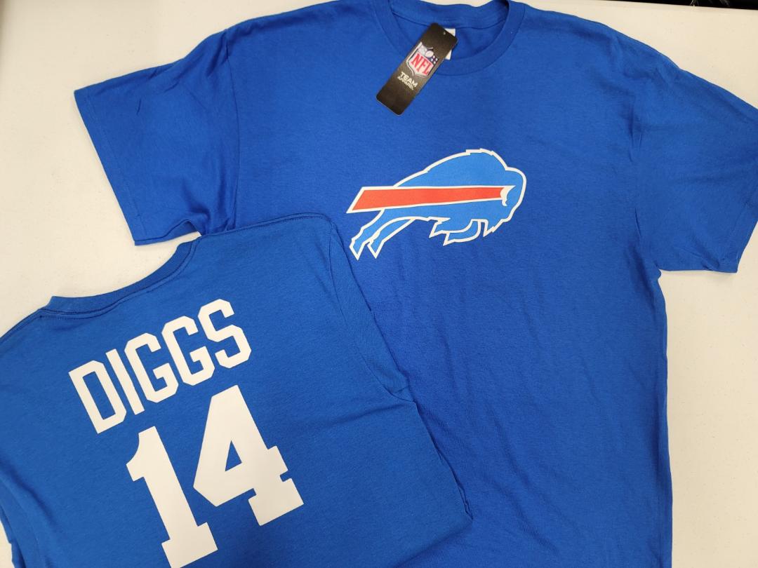 Mens NFL Team Apparel Buffalo Bills STEFON DIGGS Football Jersey Shirt ROYAL