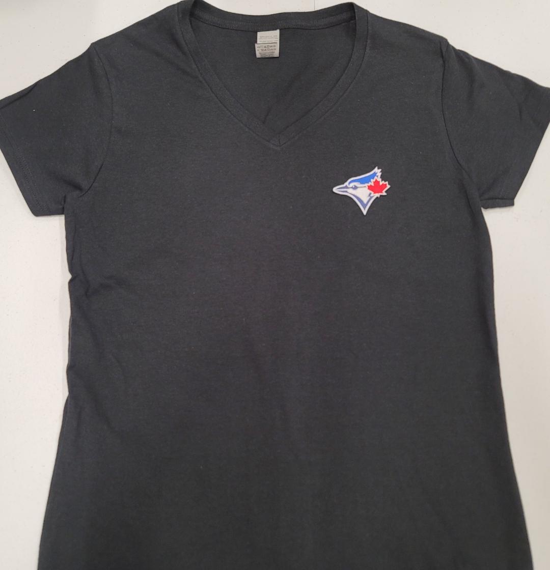 Womens MLB Team Apparel TORONTO BLUE JAYS V-Neck Baseball Shirt BLACK
