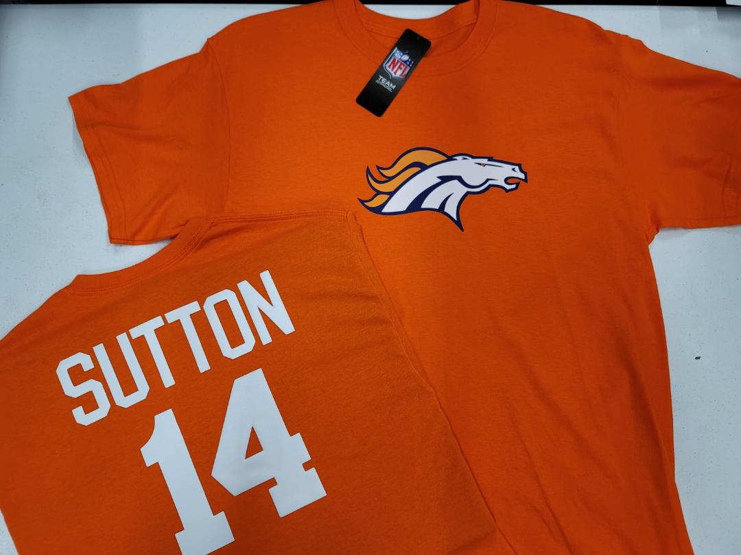 Mens NFL Team Apparel Denver Broncos COURTLAND SUTTON Football Jersey Shirt ORANGE