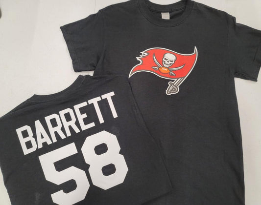 Mens NFL Team Apparel Tampa Bay Buccaneers SHAQUIL BARRETT Football Jersey Shirt BLACK