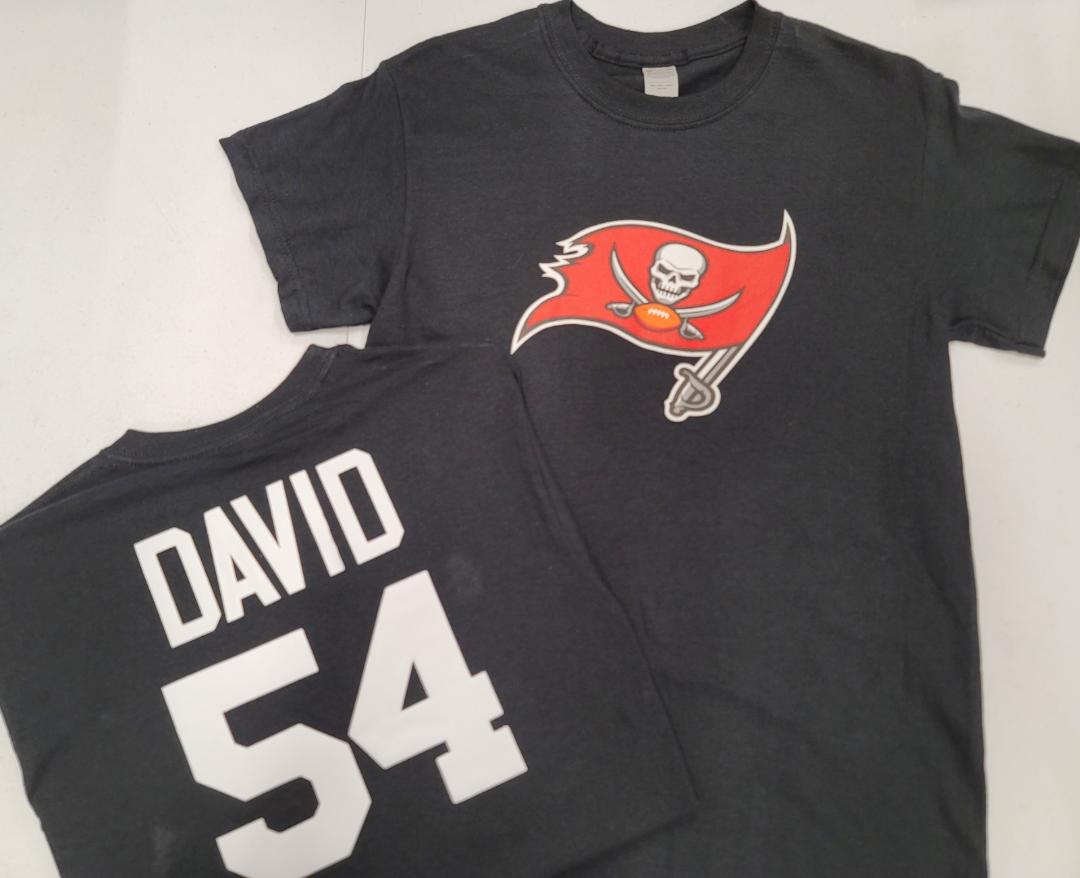 Mens NFL Team Apparel Tampa Bay Buccaneers LAVONTE DAVID Football Jersey Shirt BLACK