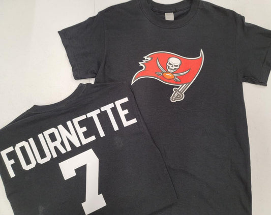 Mens NFL Team Apparel Tampa Bay Buccaneers LEONARD FOURNETTE Football Jersey Shirt BLACK