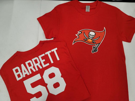 Mens NFL Team Apparel Tampa Bay Buccaneers SHAQUIL BARRETT Football Jersey Shirt RED