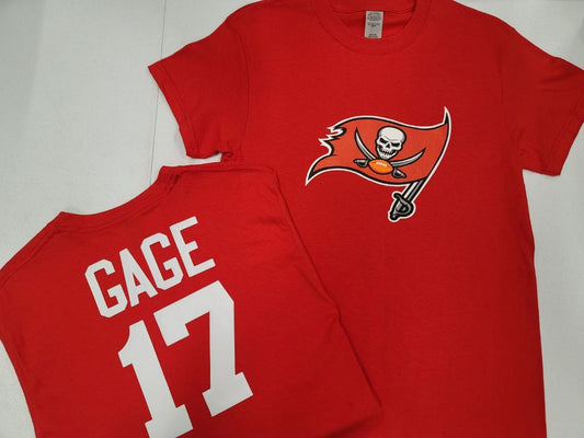 Mens NFL Team Apparel Tampa Bay Buccaneers RUSSELL GAGE Football Jersey Shirt RED