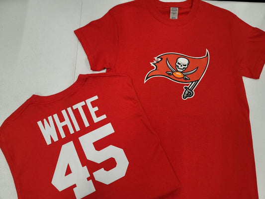 Mens NFL Team Apparel Tampa Bay Buccaneers DEVIN WHITE Football Jersey Shirt RED