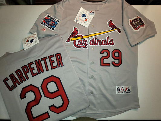 Majestic St Louis Cardinals CHRIS CARPENTER 2006 World Series Baseball Jersey GRAY