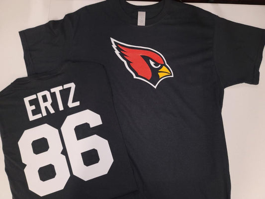Mens NFL Team Apparel Arizona Cardinals ZACH ERTZ Football Jersey Shirt BLACK