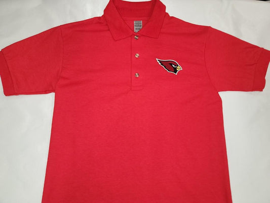 Mens NFL Team Apparel ARIZONA CARDINALS Football Polo Golf Shirt RED