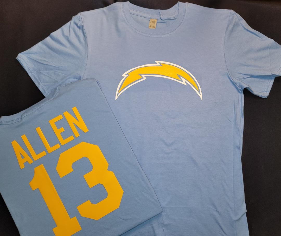 Mens NFL Team Apparel San Diego Chargers KEENAN ALLEN Football Jersey Shirt BLUE