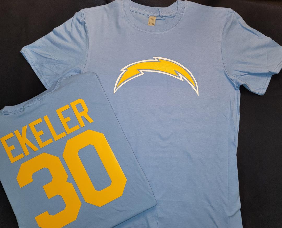 Mens NFL Team Apparel San Diego Chargers AUSTIN EKELER Football Jersey Shirt BLUE