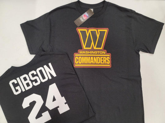 Mens NFL Team Apparel Washington Commanders ANTONIO GIBSON Football Jersey Shirt BLACK