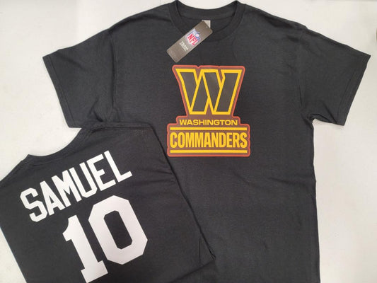 Mens NFL Team Apparel Washington Commanders CURTIS SAMUEL Football Jersey Shirt BLACK