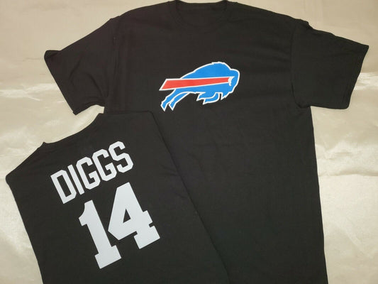 Mens NFL Team Apparel Buffalo Bills STEPHON DIGGS Football Jersey Shirt BLACK