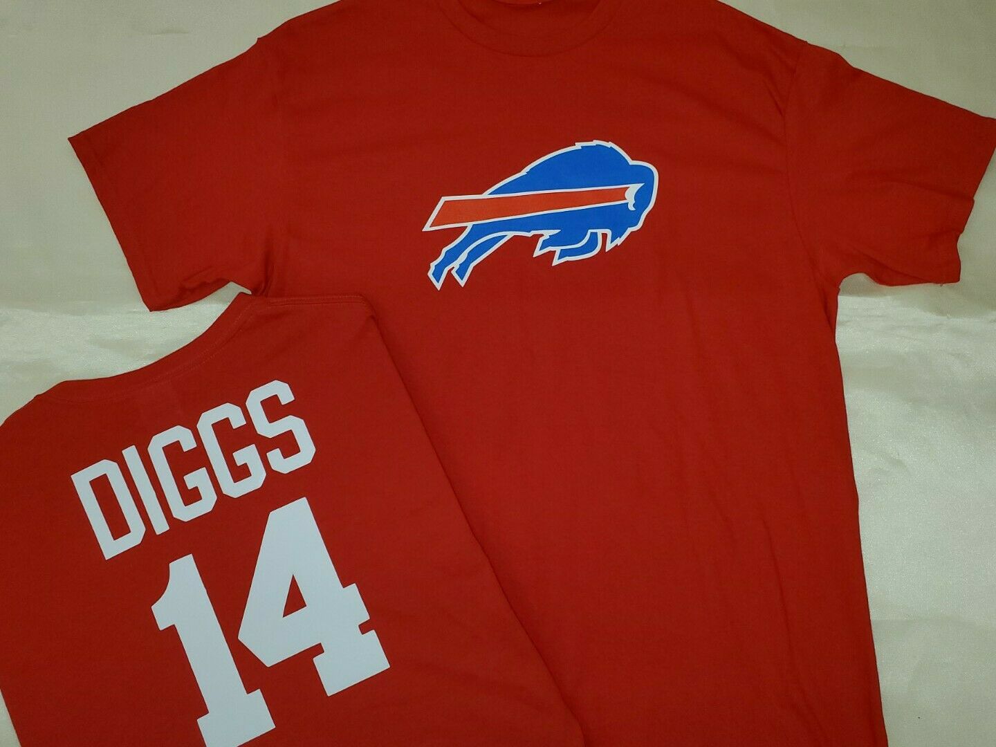 Mens NFL Team Apparel Buffalo Bills STEPHON DIGGS Football Jersey Shirt RED