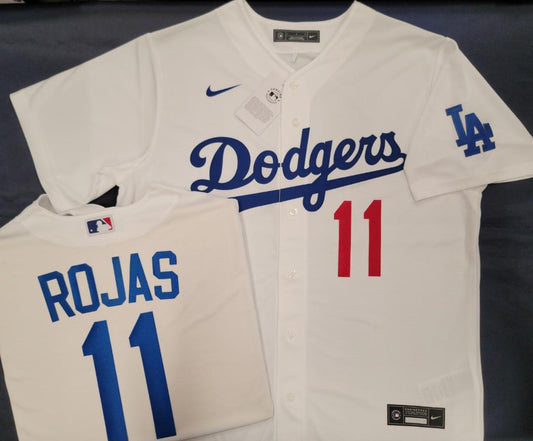 NIKE Los Angeles Dodgers MIGUEL ROJAS Baseball Jersey WHITE