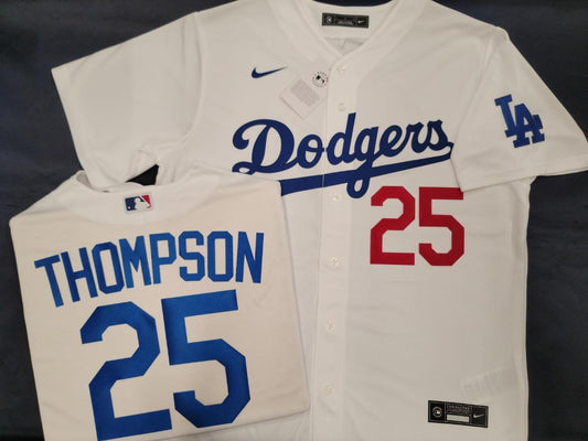 NIKE Los Angeles Dodgers TRAYCE THOMPSON Baseball Jersey WHITE