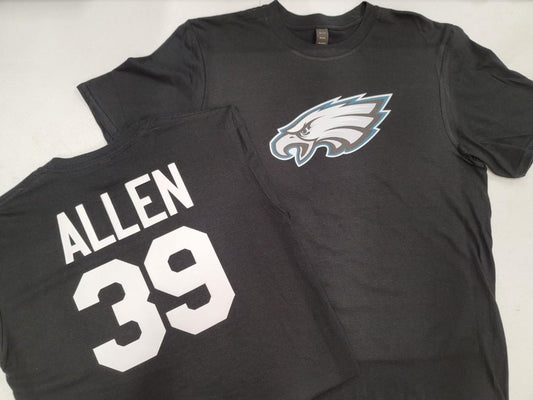 Mens NFL Team Apparel Philadelphia Eagles DEVON ALLEN Football Jersey Shirt BLACK
