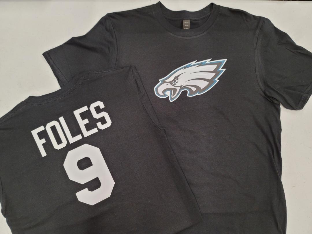 Mens NFL Team Apparel Philadelphia Eagles NICK FOLES Football Jersey Shirt BLACK