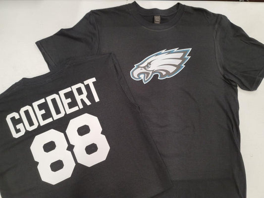 Mens NFL Team Apparel Philadelphia Eagles DALLAS GOEDERT Football Jersey Shirt BLACK