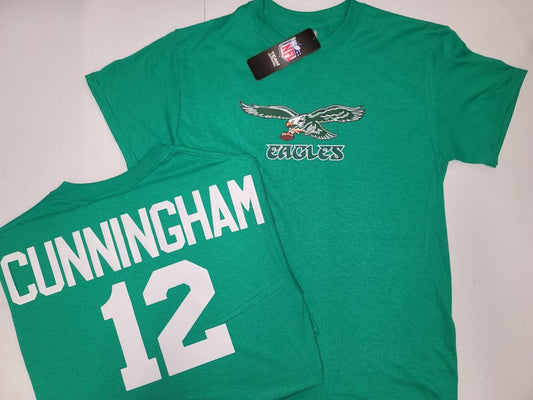 Mens NFL Team Apparel Philadelphia Eagles RANDELL CUNNINGHAM Football Jersey Shirt KELLY GREEN